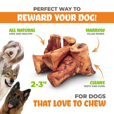 Beef Marrow 2-3-in Dog Bone Treats, 3 count