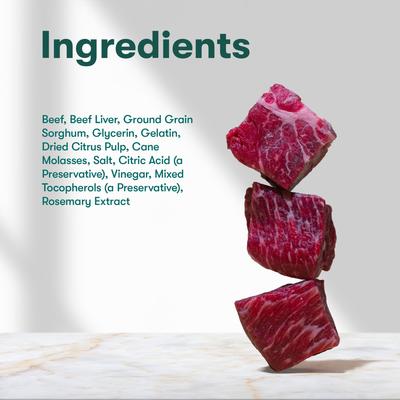 Beef Bites Jerky Dog Treats, 5-oz bag