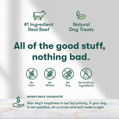 Premios para perros Beef Bites Jerky, bolsa de 5 oz