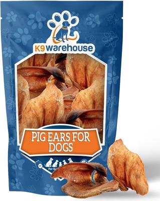 Pig Ears Natural Dog Treats, 6 count