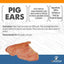 Pig Ears Natural Dog Treats, 6 count