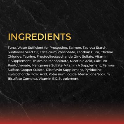 Tuna with Salmon in Gravy Wet Cat Food, 2.82-oz can, case of 24