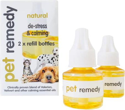 Natural De-Stress & Calming Plug-In Diffuser Refill for Cats & Dogs, 40-ml bottle, 2 count