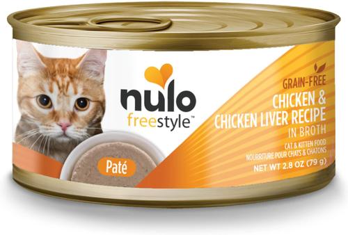 Grain-Free Chicken & Salmon Recipe Pate Wet Canned Food for Cats & Kittens, 2.8-oz can, case of 12