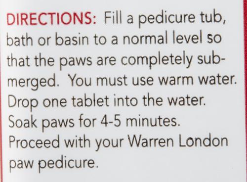 Deep Cleaning Dog Paw Fizz Tablets, 12 count