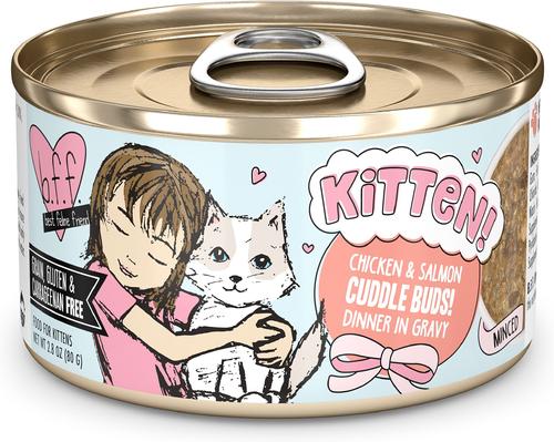 Kitten Softly Chicken, Tuna & Salmon Variety Pack Grain-Free Shredded Wet Cat Food, 2.8-oz can, case of 12
