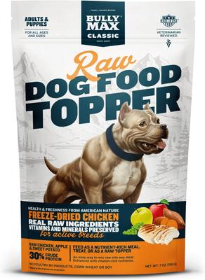 Beef High Protein Freeze-Dried Raw Dog Food Topper, 7-oz pouch