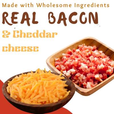 Cheddar N' Bacon Dancin' Bones Crunchy Dog Treats, 12-oz bag