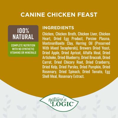100% Natural Canine Chicken Feast All Life Stages Grain-Free Wet Dog Food, 13.2-oz, case of 12