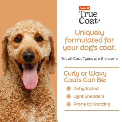 True Coat Curly or Wavy Detangles & Conditions with Oat Milk, Coconut Oil & Shea Butter Dog Shampoo, 16-fl oz bottle