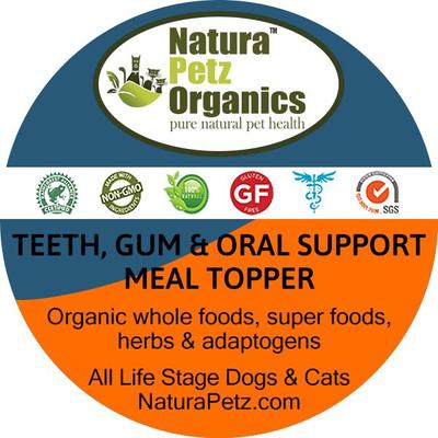 Teeth, Gum & Oral Support Turkey Flavored Powder Dental Supplement for Dogs, 4-oz tin