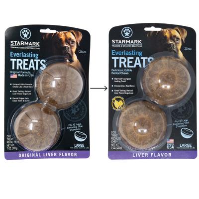 Everlasting Liver Flavored Large Dental Dog Treats, 2 count