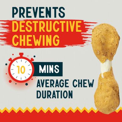 3-inch Munchy Dumbbell Chicken Flavor Dental Dog Chews, 100 count