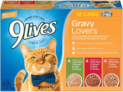 Gravy Favorites Variety Pack Canned Cat Food, 5.5-oz, case of 12