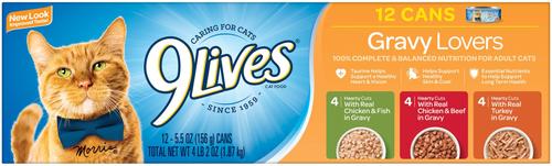 Gravy Favorites Variety Pack Canned Cat Food, 5.5-oz, case of 12