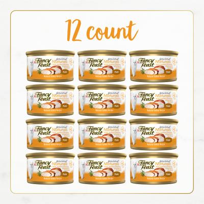 Gourmet Naturals Turkey Recipe Pate Canned Cat Food, 3-oz can, case of 12