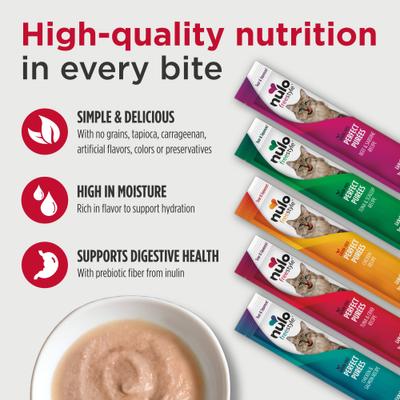 Freestyle Perfect Purees Tuna & Scallop Recipe Grain-Free Lickable Cat Treats, 0.5-oz, case of 48