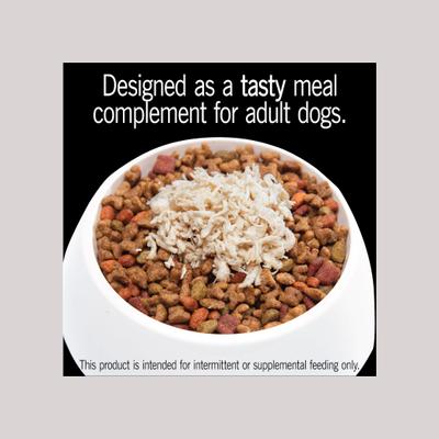 Simply Crafted Chicken Cuisine Complement Adult Wet Dog Food Topper, 1.3-oz tubs, case of 24