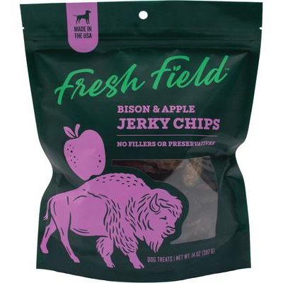 Premios para perros de cecina de bisonte y manzana sin OMG, bolsa de 14 oz