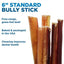 6-in Standard Bully Sticks Dog Treats, 6 count