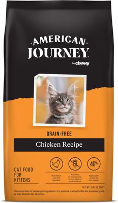 Bundle: American Journey Kitten Chicken Recipe Grain-Free Dry Cat Food, 5-lb bag + American Journey Kitten Pate Chicken Recipe Grain-Free Canned Cat Food, 3-oz, case of 24