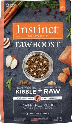Raw Boost Adult Grain-Free Real Salmon Recipe Dry Dog Food, 19-lb bag