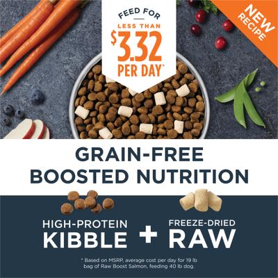 Raw Boost Adult Grain-Free Real Salmon Recipe Dry Dog Food, 19-lb bag