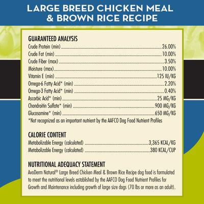 Chicken Meal & Brown Rice Recipe Large Breed Adult Dry Dog Food, 26-lb bag
