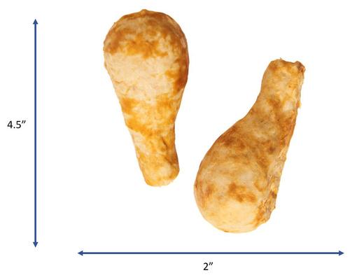 Nothin' To Hide Drumstick Turkey Flavor Dog Chews, 2 count