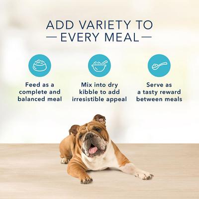 Paquete: Alimento seco para perros adultos Blue Buffalo Basics Skin & Stomach Care Grain-Free Formula Turkey & Potato Recipe + Comida enlatada