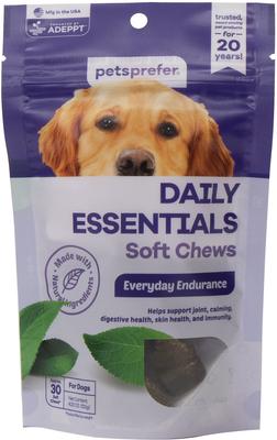 Daily Essentials Pork Flavor Soft Chew Dog Supplement, 30 count