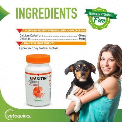 Suplemento urinario de epakitina en polvo para perros y gatos, 300 g