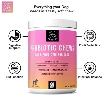 Probiotics & Digestive Chews with Prebiotics, 60 count