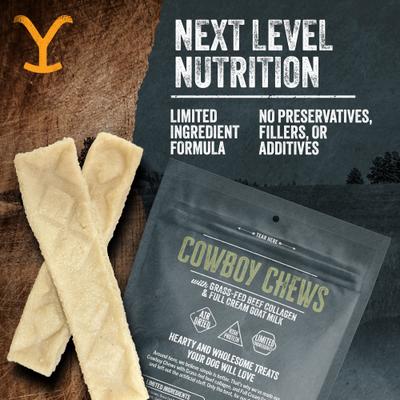Cowboy Chews Long Lasting Medium Natural Dog Chew Treats, 8-oz bag