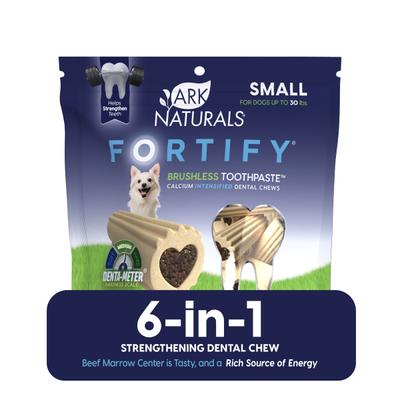 Fortify Brushless Toothpaste Small Dental Dog Treats, 12-oz bag