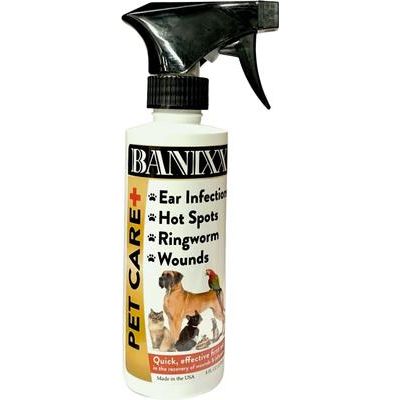 Spray para heridas y picazón de Pet Care+ para perros, gatos y mascotas pequeñas, botella de 236 ml