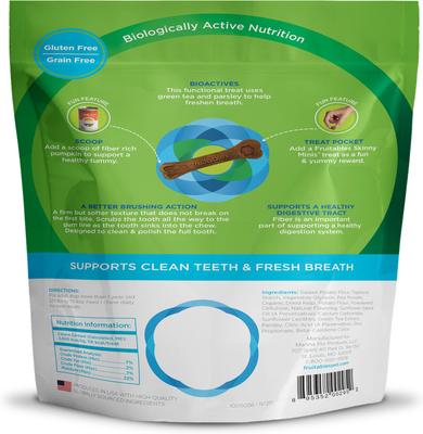 BioActive Fresh Mouth Grain-Free Medium Dental Dog Treats, 10 count