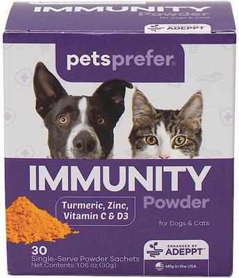 Immunity Support Chicken Flavor Powder Cat & Dog Supplement, 30-gram bottle