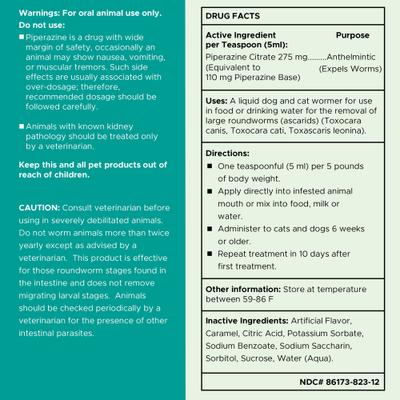 Stop The Worms Wormer for Puppies & Kittens, 4-fl oz bottle