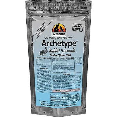 Alimento crudo liofilizado para perros y gatos Archetype Rabbit Formula, bolsa de 7.5 oz
