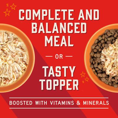 Stella’s Shredrs Grass Fed & Cage Free Beef & Chicken Recipe in Broth Adult Wet Dog Food, 2.8-oz pouch, case of 24