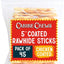 5-inch Chicken Coated Rawhide Twist Stick Dental Dog Chews, 45 count
