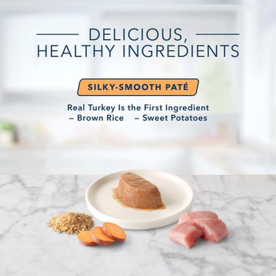 Tastefuls Spoonless Singles Turkey Entrée Pate Adult Cat Food, 2.6-oz cup, case of 24