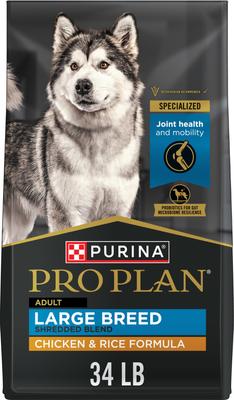 Paquete: alimento seco Purina Pro Plan para adultos de razas grandes con mezcla desmenuzada de pollo y arroz + premios Milk-Bone Original Large Biscuit para perros