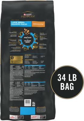 Paquete: alimento seco Purina Pro Plan para adultos de razas grandes con mezcla desmenuzada de pollo y arroz + premios Milk-Bone Original Large Biscuit para perros