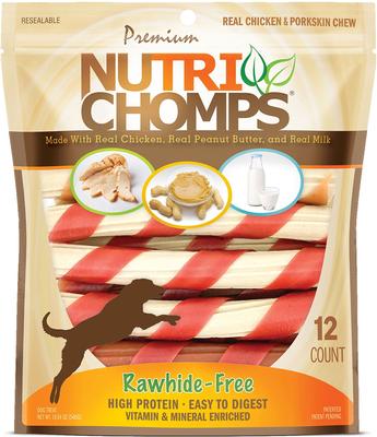 Twists Chicken, Peanut Butter & Milk Flavor Variety Pack Dog Treats, 12 count