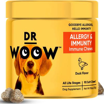 Duck Flavored Soft Chew Allergy & Immune Supplement for Dogs, 90 count