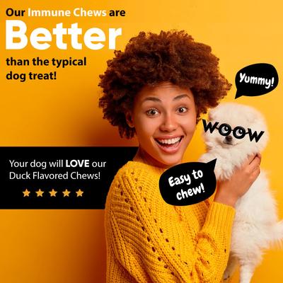 Duck Flavored Soft Chew Allergy & Immune Supplement for Dogs, 90 count