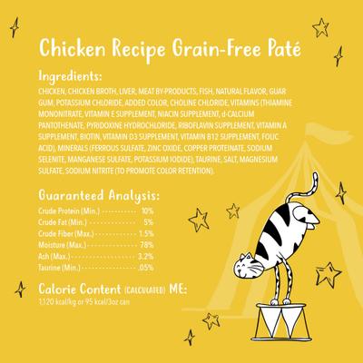 Bundle: Tiny Tiger Pate Chicken Canned Food + Lickables Senior Formula Tuna & Chicken Recipe Bisque Cat Treat & Topper