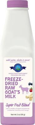 Raw Goat's Milk Super Fruit Blend Freeze-Dried Dog & Cat Treats, 32-oz bottle